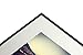 Golden State Art - 12x12 Aluminum Picture Frame - with Mat for 8x8 Photo or Without Mat for 12 x 12 Photo - Real Glass Cover - Simple and Elegant Decor for Wall Mounting - 1 Pack - Black