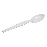Dixie 6" Heavy-Weight Polystyrene Plastic Teaspoon by GP PRO (Georgia-Pacific), White, TH217, (Case of 1,000)