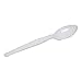 Dixie 6" Heavy-Weight Polystyrene Plastic Teaspoon by GP PRO (Georgia-Pacific), White, TH217, (Case of 1,000) primary