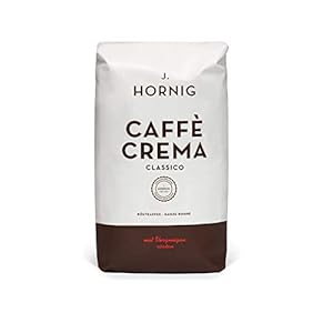 J. Hornig Kaffeebohnen Espresso, Caffè Crema Classico, 1000g, schokoladiges & nussiges Aroma, für Vollautomaten…