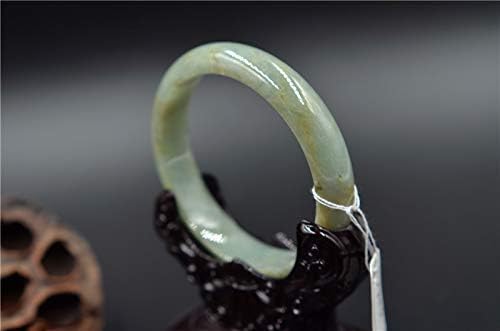 natural yellow jadeite bangle real jade bracelets Burmese gemstone jewelry 1742 58 mm