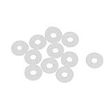 uxcell 10 Pcs Silica Gel O-rings Sealing Rings 6mm x 2mm White Gasket Washer