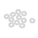 uxcell 10 Pcs Silica Gel O-rings Sealing Rings 6mm x 2mm White Gasket Washer