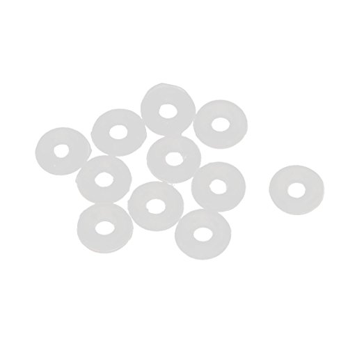 uxcell 10 Pcs Silica Gel O-rings Sealing Rings 6mm x 2mm White Gasket Washer