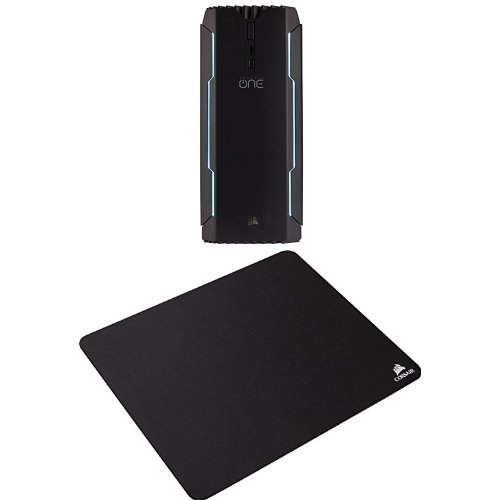 CORSAIR ONE PRO Compact Gaming PC, Liquid-Cooled Intel i7-7700K,  Liquid-Cooled GTX 1080 Ti, 480GB 2TB HDD, 16GB DDR4 and Corsair Gaming  MM100