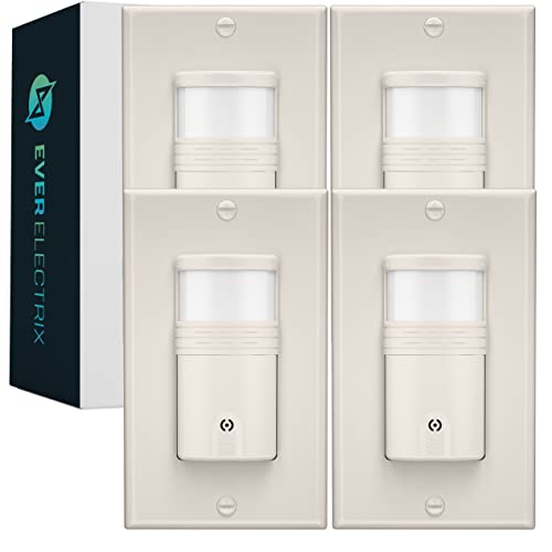 EverElectrix Motion Sensor Light Switch, Neutral Wire Required, Single