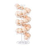 Toplife Spiral Design Metal Egg Skelter Dispenser