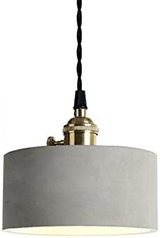 Concrete Chandelier LED Retro Industry Ceiling Lamp Ceiling light Living Room Coffee Shop Clothing Store Single Head Rope Pendant Lamp ( Size : A )