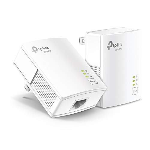 Photo 1 of TP-Link Powerline Ethernet Adapter Starter Kit - AV1000 Gigabit Port, Plug&Play, Ethernet Over Power, Nano Size, Power Saving Mode (TL-PA7017 KIT)