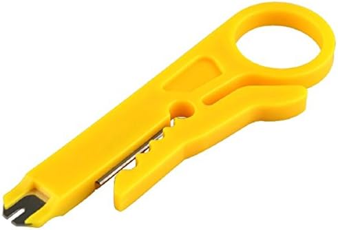 Dojore Pack of 5 Mini Handheld Cable & Wire Stripper. 9cm Long. Pocket Krone Punch Down Hand Tool. Telephone Network