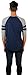 Marvel Mens Captain America Distressed Shield Varsity Football 3/4 Sleeve Raglan (Medium, Navy)