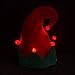 JOYIN Blinking Light-up Plush Red Santa Hat + Blinking Light-up Elf Hat for Christmas Holiday Party, Ugly Sweater Party