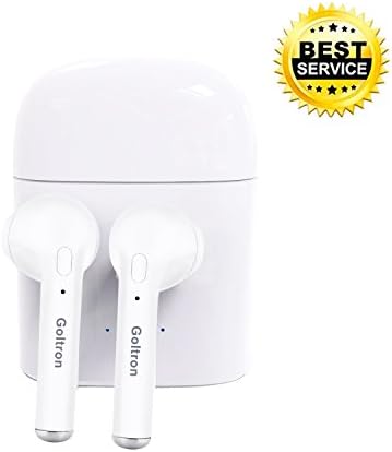 Bluetooth Earbuds,Goltron Wireless Headphones Headsets Stereo In-Ear Earpieces Earphones With Charging Box Noise Canceling Mic for iPhone X 8 8plus 7 7plus 6S Samsung Galaxy S7 S8 IOS Android Phones