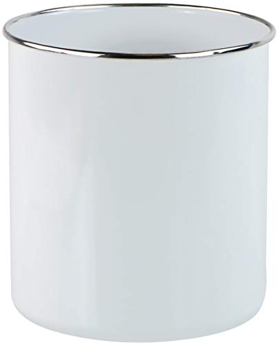 Reston Lloyd Model82630 Large Enamel-on-Steel Utensil Jar/Holder, White