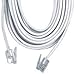 Permo 50 Feet White Telephone Extension Cord Cable Line Wire