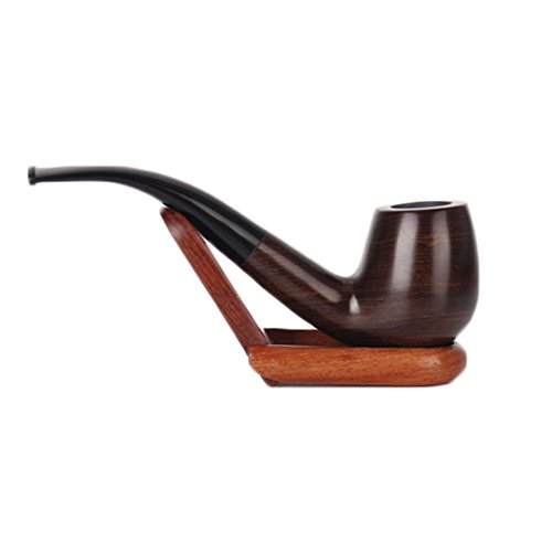 Home-organizer Tech Wooden & Resin Smoking Pipe Tobacco Pipe with Pipe Accessories True Man's Essential Fashion Decoration Choice (Wooden & Resin) - Thumbnail 3