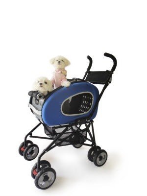 InnoPet Pet Stroller,IPS-020/Blue, Dog Carrier, Trolley, Trailer, 5-in-1 Pet Buggy.Foldable pet Buggy, Pushchair, pram for Dogs and Cats.
