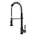 Avola Lead Free Kitchen Faucet, Modern Stainless Steel Single Handle Pull Down Sprayer Spring Brushed Nickel Kitchen Faucet