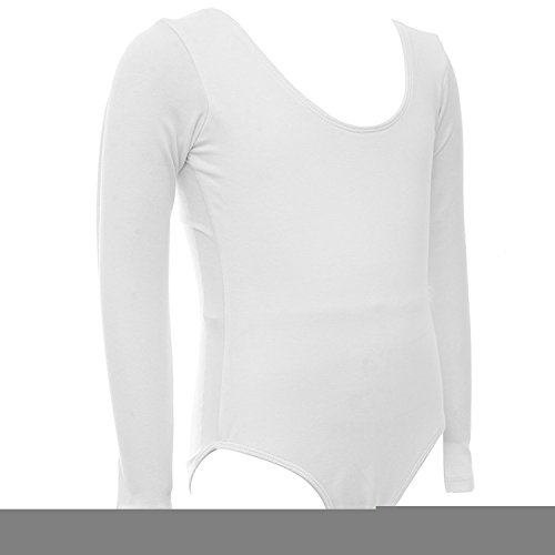 Wah Na Leotard Long Sleeve Girls Cotton Ballet Dance Gymnastics Sports Active Bodysuit