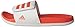 adidas Unisex-Child Adilette CLF Slide Sandal, White/Easy Coral/White, 6