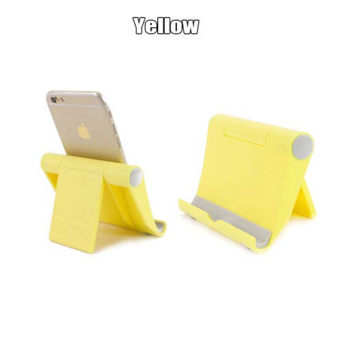ETbotu Universal Adjustable Portable Desk Tablet Stand Holder for All Smart-Phone iPad Air Yellow