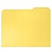 File Folder, 1/3 Cut Tab, Letter Size, Yellow, Great for Organizing and Easy File Storage, 100 Per Box