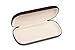 Hard Metal Bodied Eyeglass Case for Medium to Large Frames with Shiny Finish in Brown