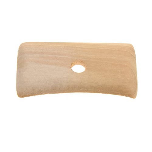 Jocestyle 5 Pcs Wood Pottery Clay Tool Set Sculpture Ceramics Molding Sculpting Carving Potters Rib Tool Kit
