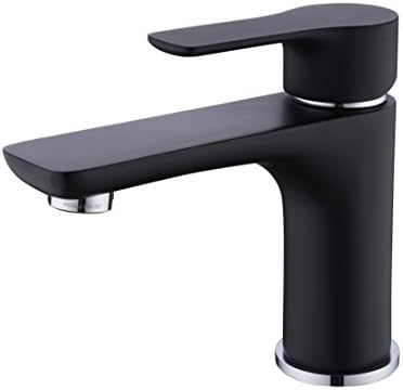 Bathroom Wash Basin mixer Single Handle/Black Paint Finish Copper Bathroom Lavatory Vanity Vessel Sink Faucet One Hole Lavatory Faucet Deck Mount