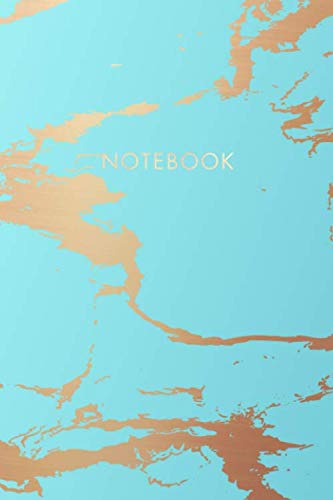 Notebook: Blue Marble Gold - Dotted Bullet Grid Journal (6 x 9 inches) - 120 Dot Pages