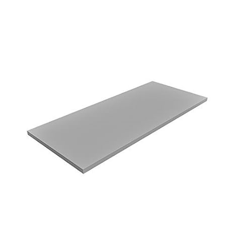 Regalboden Einlegeboden LICHT-GRAU 767 x 437 mm (L 76,7 cm x B 43,7 cm) Fachboden für 80 cm Küchenschrank Spanplattenzuschnit