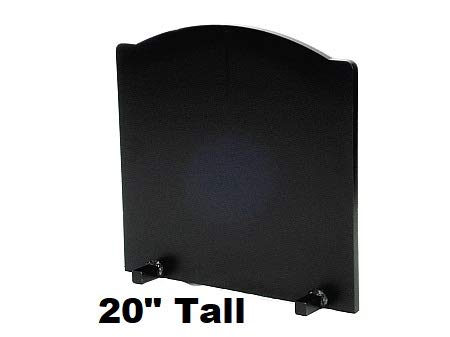 Grate Wall of Fire Model T-HDRF-5 (Tall Heavy Duty Reflective Fireback) 20" Tall, 21" Wide, 3/4" Thick Steel.