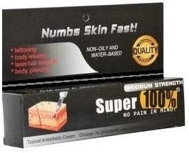 Maximum Strength Pain Reliever Cream10 grams For All Your Laser and Needle Treatments
