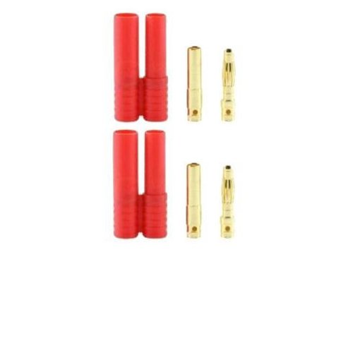 Redcat Racing Banana Version 4.0 Plugs (1 Male, 1 Female), 2-Pack