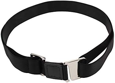 Milylove Mens Shirt Stay Black Tuck It Belt Non-slip Wrinkle Bandage Super Belt for Formal