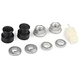 Jkjhbhged E-Bike Electric Bicycle Hub Motor Axle M12 Front Lock Nut/Lock Washer/Spacer/Nut Cover with 12mm Shaft