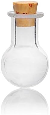 HLDIY 5pcs/lot 27x14mm Decorative Ball shaped Glass Jars Wishing Bottles