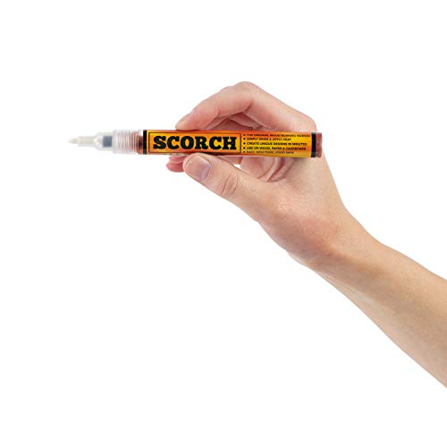 Scorch Marker Chemical Woodburning Pen for DIY Projects, Fine Tip Burner Tool, 3 Pieces