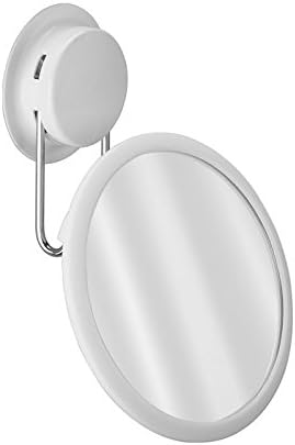 Suction Cup Mirror 5 Inch 360 Degree Rotation With Stainless Steel Suction Cup for Shower And Bathroom