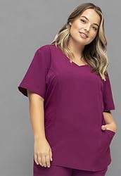 HeartSoul Women Scrubs Top V-Neck Break On Through