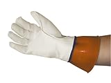 SAS Safety 6467 Leather Protective Over Gloves For Electice Service Gloves, Medium