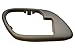 PT Auto Warehouse GM-2576G-2LH - Inside Interior Inner Door Handle Bezel/Trim, Gray - without Lock Hole, Driver Side