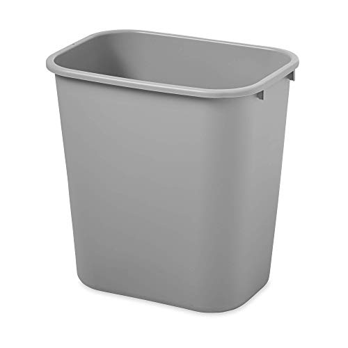 2 Rubbermaid+Commercial+295600GY+Wastebasket+Rectangular