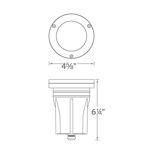 WAC Lighting 5031-30BZ Adjustable Beam and Output 3000K Soft White LED 12V 3" Inground LightBronze