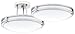 Lithonia Lighting 11750 BN M4 Saturn Round 2 Energy Star 13-Inch Semi Flush Light, Brushed Nickel