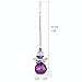 H&D Hanging Crystal Angel Suncatcher Rainbow Maker Guardian Angel Ornament for Home Window Decor (Purple)