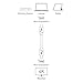 Cable Matters 4K Mini DisplayPort to Mini DisplayPort Cable in White 6 Feet - Not a Replacement for Thunderbolt Cable, Not Compatible with iMac, Not Support Target Display Mode