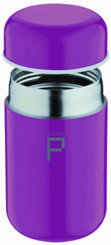 Grunwerg Stainless Steel Vacuum Food Flask Pod Purple 400cc HCP-400PU