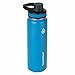 ThermoFlask 24-Ounce Double Wall Vacuum Insulated Stainless Steel Water Bottles, Blue, Black, 24oz