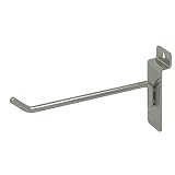 Econoco Slatwall Deluxe Hooks, Slatwall hooks, Display Hooks For Panel, 6" Chrome (Pack of 96)